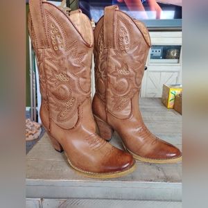Very Volatile Distressed Cowboy Boots